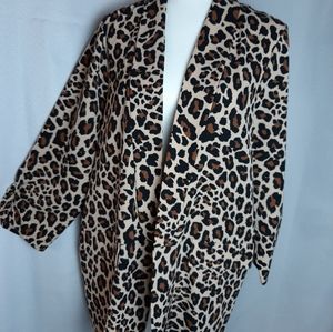 NWT Womens Leopard Blazer by Worthington